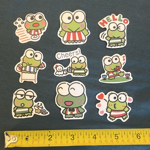 Sanrio Keroppi Vinyl Sticker Bundle 🐸 - Picture 2 of 5